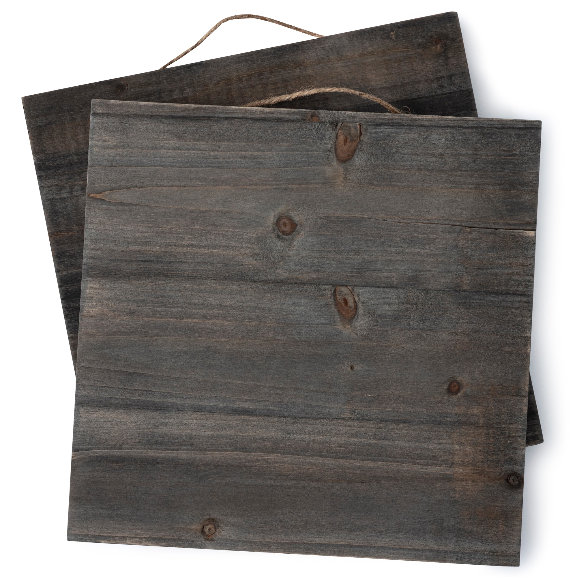 10" x 10" Graywashed Square Wood Plaques, 2ct. by Make Market®